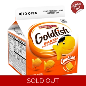 Pepperidge Farm Goldfish Crackers Cheddar - 57g Carton